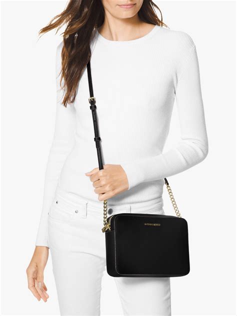 michael kors jet set large saffiano leather convertible crossbody bag|jet set large saffiano leather.